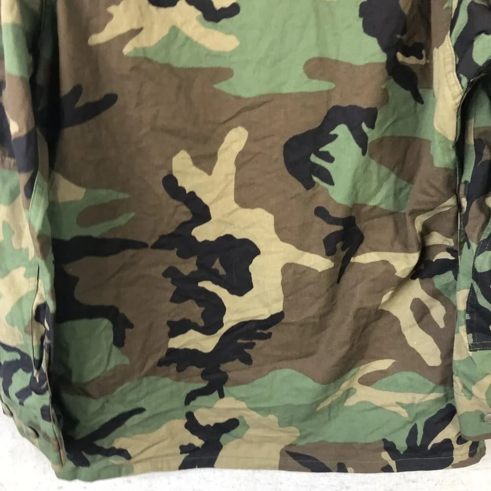 US Army BDU Jacket Mens Medium Regular Woodland Camo Field Coat Military Combat